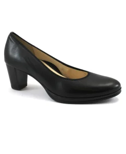 ARA 12-13436 nero scarpe donna decolletè tacco pelle comfort sottopiede soft