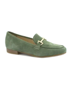 ARA 12-31272 thyme verde scarpe donna mocassino morsetto soft camoscio