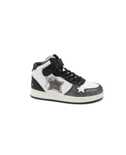 ATLANTIC STARS PARK PAKG01 36/38 black glitter nero scarpe bambina sneakers alte strappo elastico