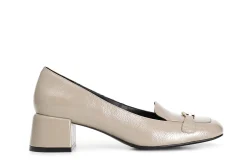 Ballerine Donna: Cafè Noir C1GB3312 BALLERINA TACCO MEDIO CON VASCHETTA E ACCESSORIO IN NAPLACK