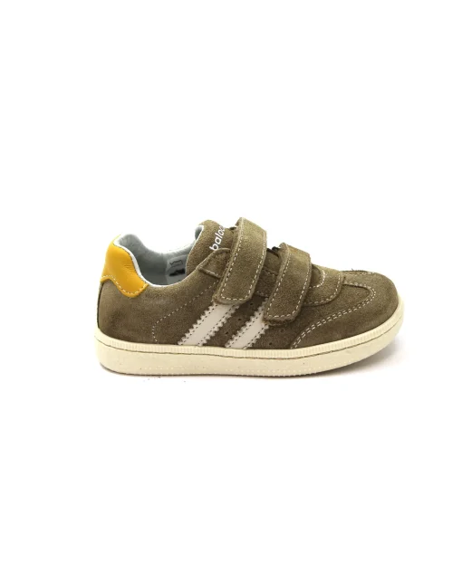 BALOCCHI 153508 RAMBLA 25/29 beige scarpe pelle bambino sneaker strappi