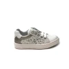 BALOCCHI 151626 SHILA 26/29 bianco platino scarpe bambina primi passi sneaker lacci zip pelle glitter