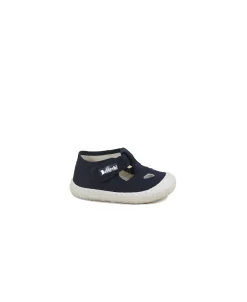 BALOCCHI BUGGY 154374 23/25 blu bambino scarpe sandalo punta chiusa strappo tessuto
