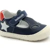 BALOCCHI BUGGY 121302 19/22 jeans blu scarpe bambino sandali chiusi strappo