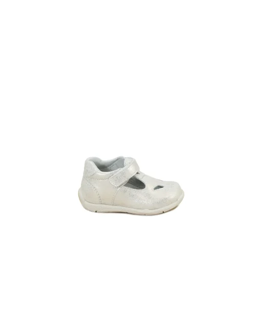 BALOCCHI OVER 156149 23/24 platino oro bambina scarpe sandalo punta chiusa strappo pelle