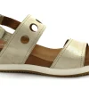 BENVADO JACKIE 37005012 oro sandali donna pelle strappo zeppa