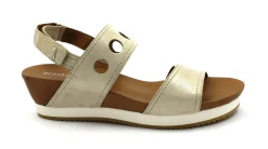 BENVADO JACKIE 37005012 oro sandali donna pelle strappo zeppa