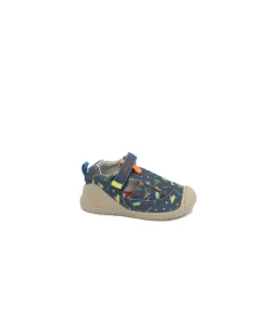 BIOMECANICS 252179 petrol blu scarpe bambino sandali strappo gabbietta lavabili spazio