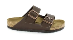 BIRKENSTOCK ARIZONA 51701 dark brown marrone ciabatte donna doppia fibbia