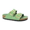 BIRKENSTOCK ARIZONA BIG BUCKLE 1028613 high shine green ciabatte donna fibbie
