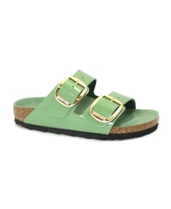 BIRKENSTOCK ARIZONA BIG BUCKLE 1028613 high shine green ciabatte donna fibbie