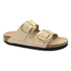 BIRKENSTOCK Arizona BIG BUCKLE 1026553 new beige shine rosa ciabatte donna fibbie