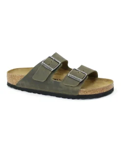 BIRKENSTOCK ARIZONA BS 1027039 faded khaki verde ciabatte uomo fibbie