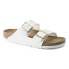 BIRKENSTOCK ARIZONA BS 1005294 patent white bianco ciabatte donna fibbie