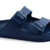BIRKENSTOCK ARIZONA EVA 1019051 navy blu ciabatte uomo fibbie gomma