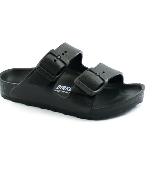 BIRKENSTOCK ARIZONA EVA 1018924 black nero ciabatte bambino fibbie gomma