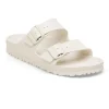 BIRKENSTOCK ARIZONA EVA eggshell 1027384 bianco ciabatte donna fibbie gomma