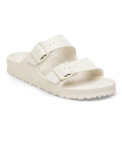 BIRKENSTOCK ARIZONA EVA eggshell 1027384 bianco ciabatte donna fibbie gomma