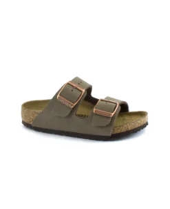 BIRKENSTOCK ARIZONA KIDS 552893 mocha marrone ciabatta bambino fibbie