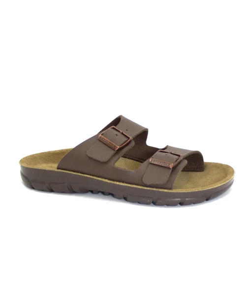 BIRKENSTOCK BILBAO 520803 dark brown marrone ciabatte donna fibbie