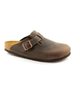 BIRKENSTOCK BOSTON 860133 habana marrone ciabatta zoccolo donna fibbie