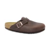BIRKENSTOCK BOSTON 0159713 habana marrone ciabatta zoccolo donna unisex fibbia