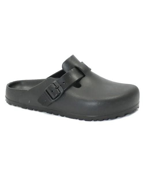 BIRKENSTOCK BOSTON EVA 0127103 black nero ciabatta zoccolo donna fibbia
