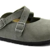 BIRKENSTOCK DORIAN BS 1015713 emerald verde ciabatta zoccolo donna fibbie incrocio