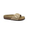 BIRKENSTOCK MADRID BIG BUCKLE 1024009 sandcastle beige ciabatte donna fibbia pelle