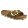 BIRKENSTOCK MADRID BIG BUCKLE 1006525 cognac cuoio ciabatte donna fibbia pelle