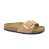 BIRKENSTOCK MADRID BIG BUCKLE 1024039 old rose rosa ciabatte donna fibbia pelle