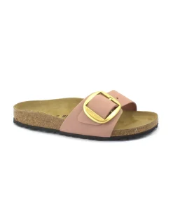 BIRKENSTOCK MADRID BIG BUCKLE 1024039 old rose rosa ciabatte donna fibbia pelle