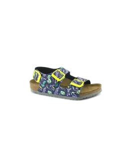 BIRKENSTOCK MILANO KINDER 1015617 robots blue sandali bambino fibbie