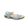 BIRKENSTOCK RIO KIDS 1022237 candy ombre light blue bambina sandali fibbie pelle