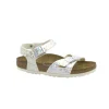 BIRKENSTOCK RIO KIDS 1008095 hologram silver sandali bambina fibbie