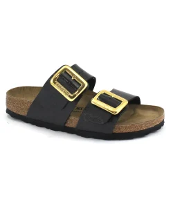 BIRKENSTOCK SYDNEY CUSHION BUCKLE 1029457 graceful licorice nero donna ciabatte fibbie