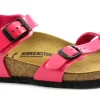 BIRKENSTOCK TAORMINA 311293 lack pink rosa sandali infradito bambina fibbie
