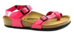 BIRKENSTOCK TAORMINA 311293 lack pink rosa sandali infradito bambina fibbie