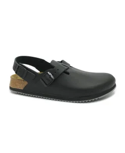 BIRKENSTOCK TOKIO PROF 61196 black nero ciabatta zoccolo donna fibbia