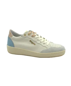BLAUER OLYMPIA01 fantasy white scarpe donna sneakers pelle lacci