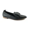 BUENO SHOES WR3117 nero donna ballerina in pelle fiocco