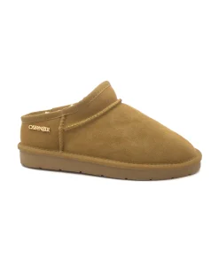CAFè NOIR DR6040 camel marrone ciabatte scarpe donna sabot camoscio pelo