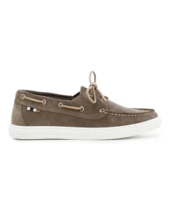 CAFè NOIR TR6110 antilope scarpe uomo mocassino barca laccio pelle