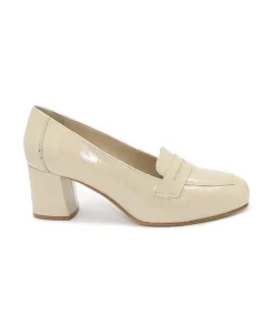 CAFè NOIR XV1106 beige macassino donna tacco pelle vernice