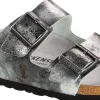 Ciabatte / Zoccoli Donna: 1017414 Arizona vintage metall. gray silver, Suede Leather