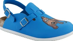 Ciabatte / Zoccoli Donna: 582536 Kay SL dog Blue, Birko Flor