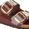 Ciabatte / Zoccoli Donna: 1021388 Arizona Big Buckle shine chocolat, Natural Leather