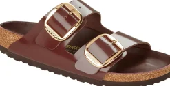 Ciabatte / Zoccoli Donna: 1021388 Arizona Big Buckle shine chocolat, Natural Leather