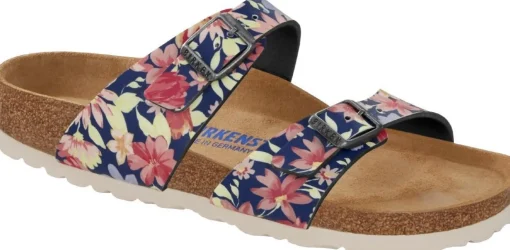 Ciabatte / Zoccoli Donna: 1016133 Sydney SFB supernatural flowers navy, Birko Flor