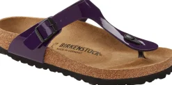 Ciabatte Infradito Donna: 1023235 Gizeh patent plum purple, Birko Flor Patent